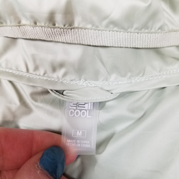 32 Degrees Cool Athletic Green Women M Windbreaker Activewear Zip-Up Rain Jacket - Picture 12 of 14